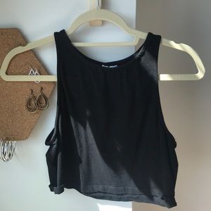 Black crop top